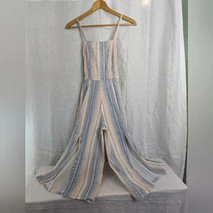 Influence striped tank midi wide leg romper, women's size 4 G11
